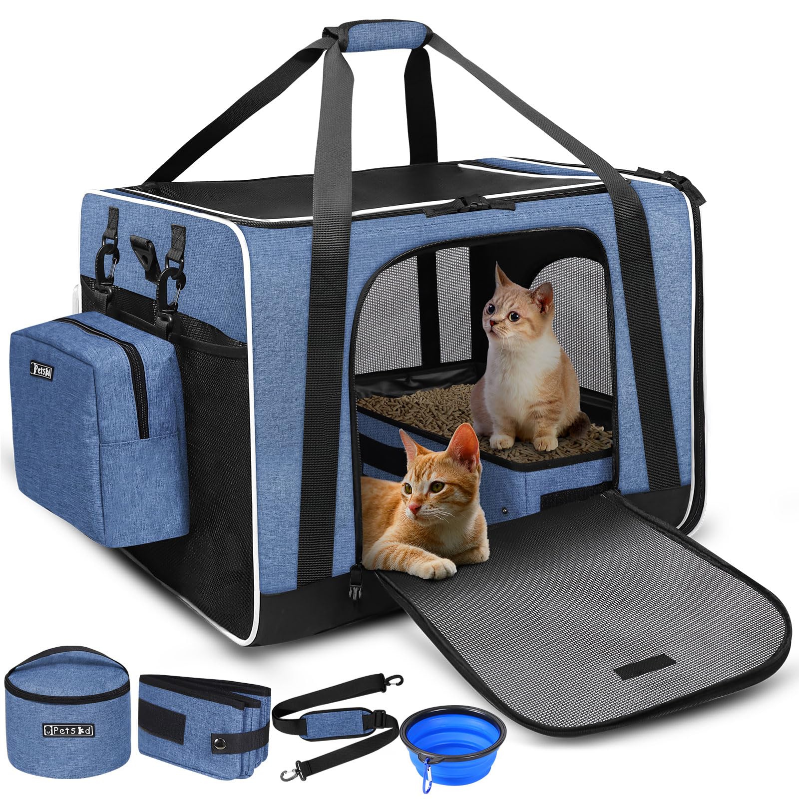 Petskd Extra-Large Cat Carrier for Large Cats, 24 Inches