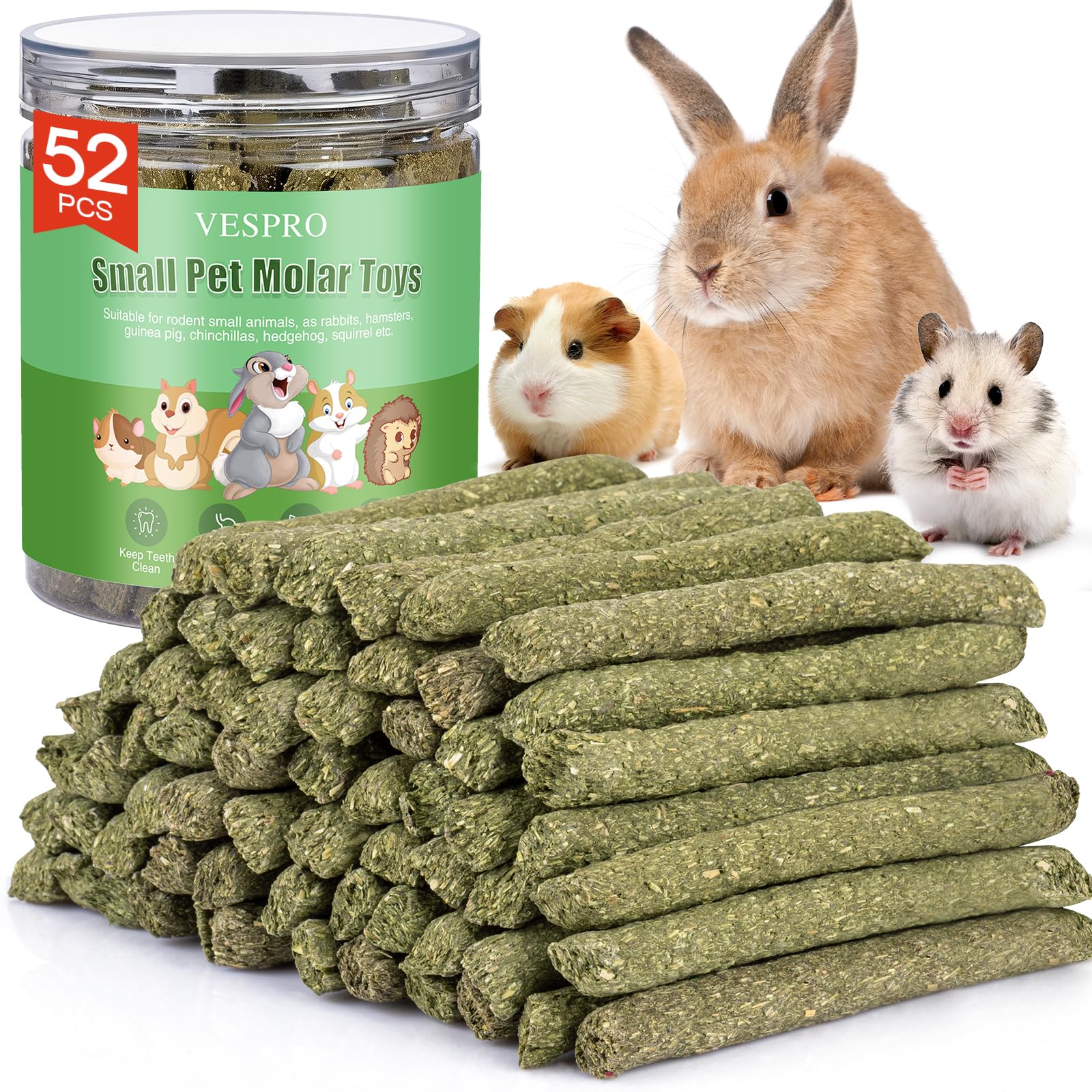 VESPRO Rabbit & Bunny Chew Toys for Small Pets