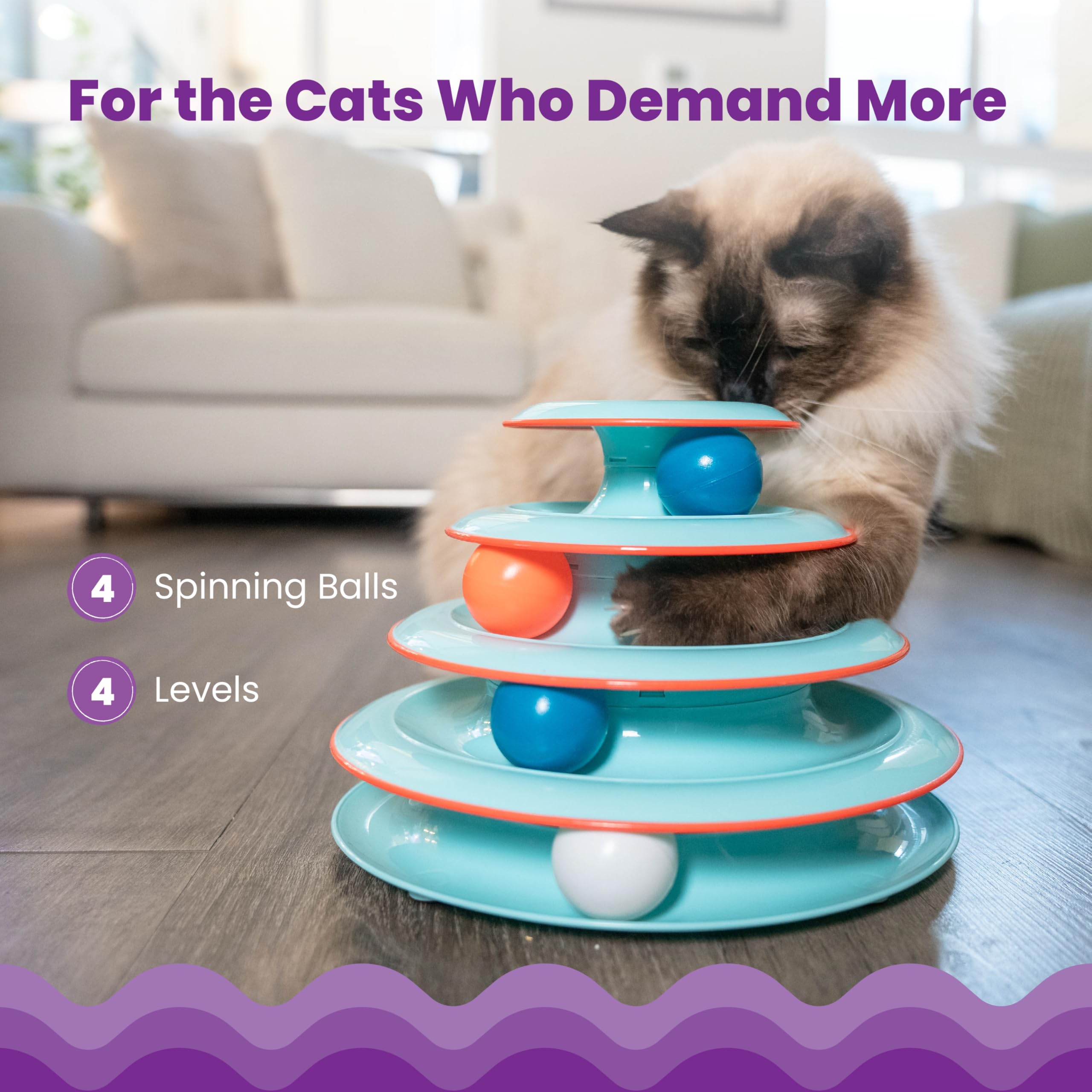 Catstages Rolling Ball Track Toy for Indoor Cats