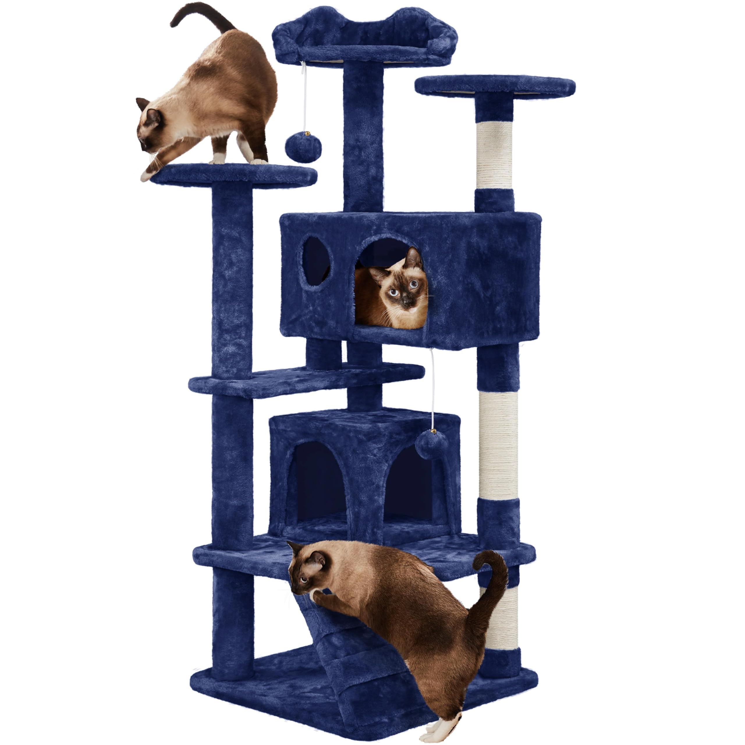 Yaheetech Cat Tree Tower with Condo & Scratching Post