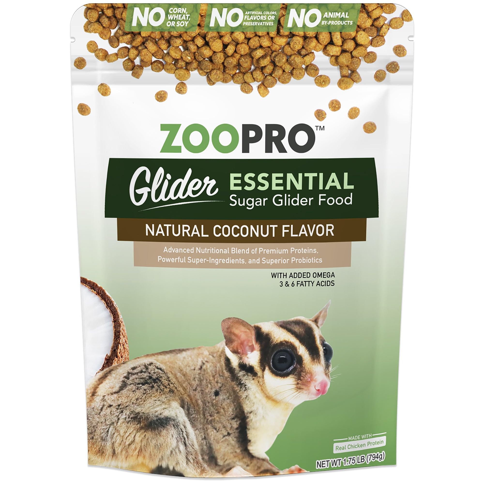 Exotic Nutrition Coconut Glider Essential Food, Zero Fillers