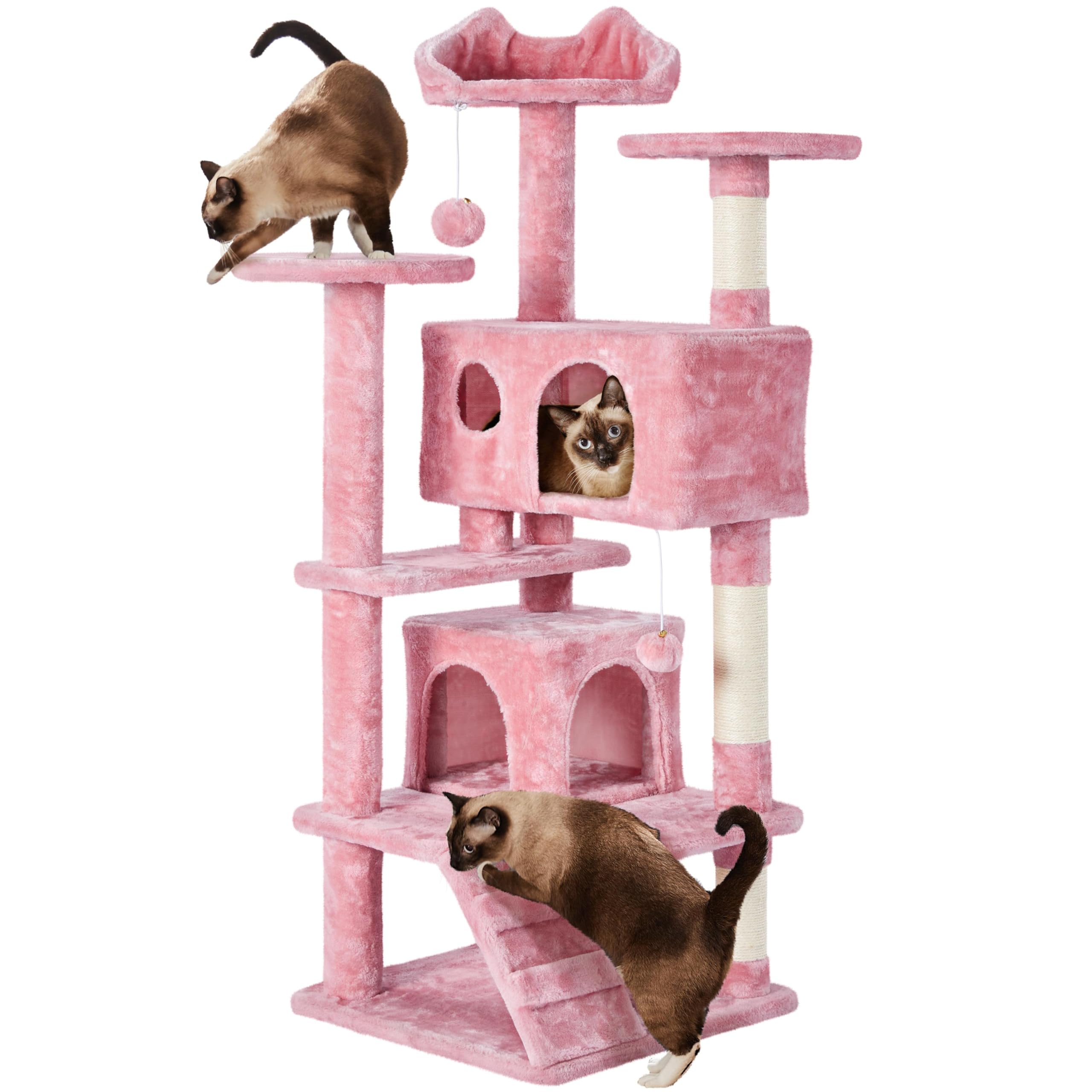 Yaheetech Cat Tree Tower with Condo & Scratching Post