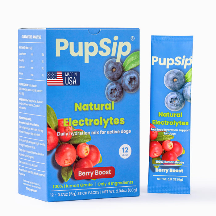 PupSip Dog Electrolyte Hydration Sticks, 12-Pack