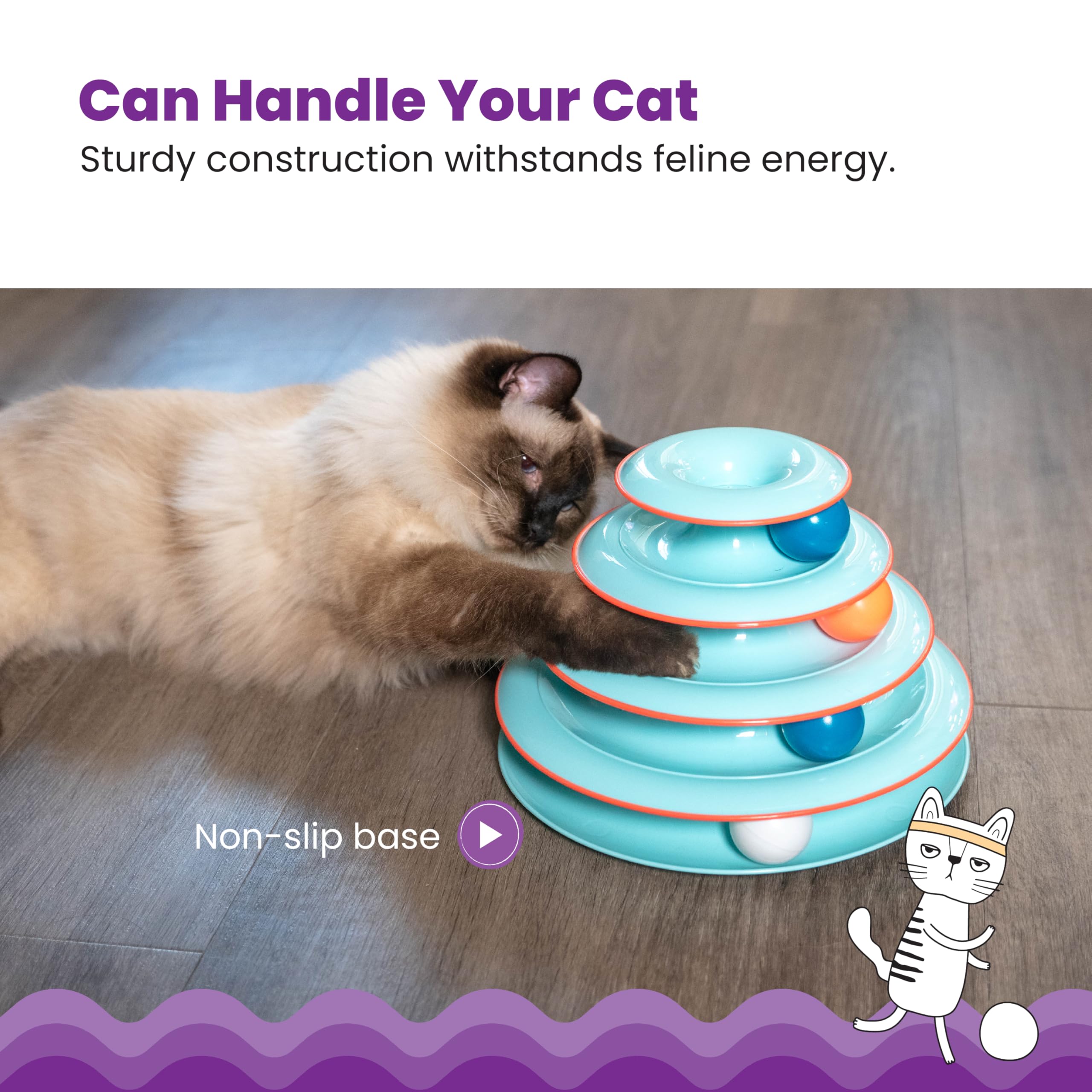 Catstages Rolling Ball Track Toy for Indoor Cats