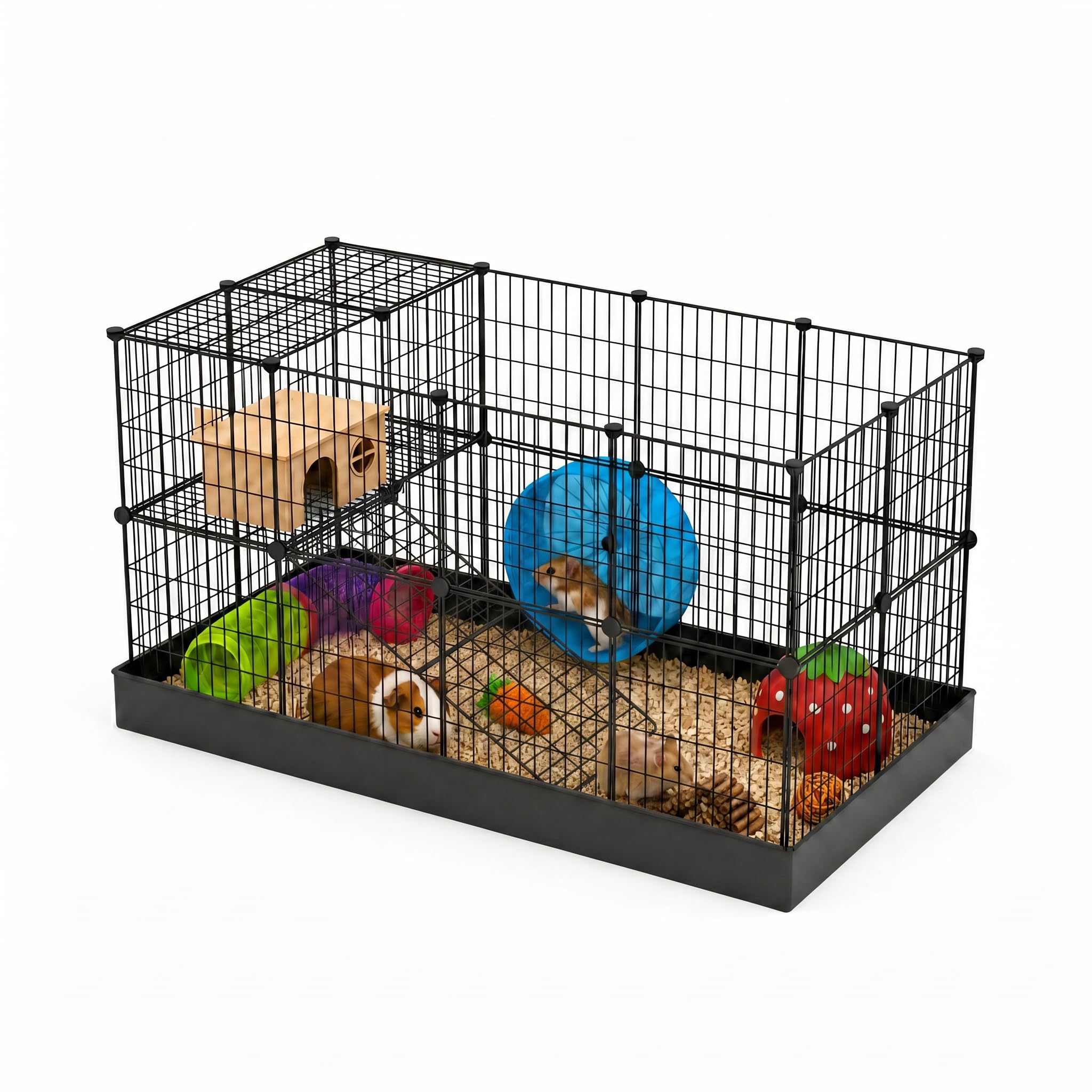 SNAAT Expandable Guinea Pig Playpen with Waterproof Liner