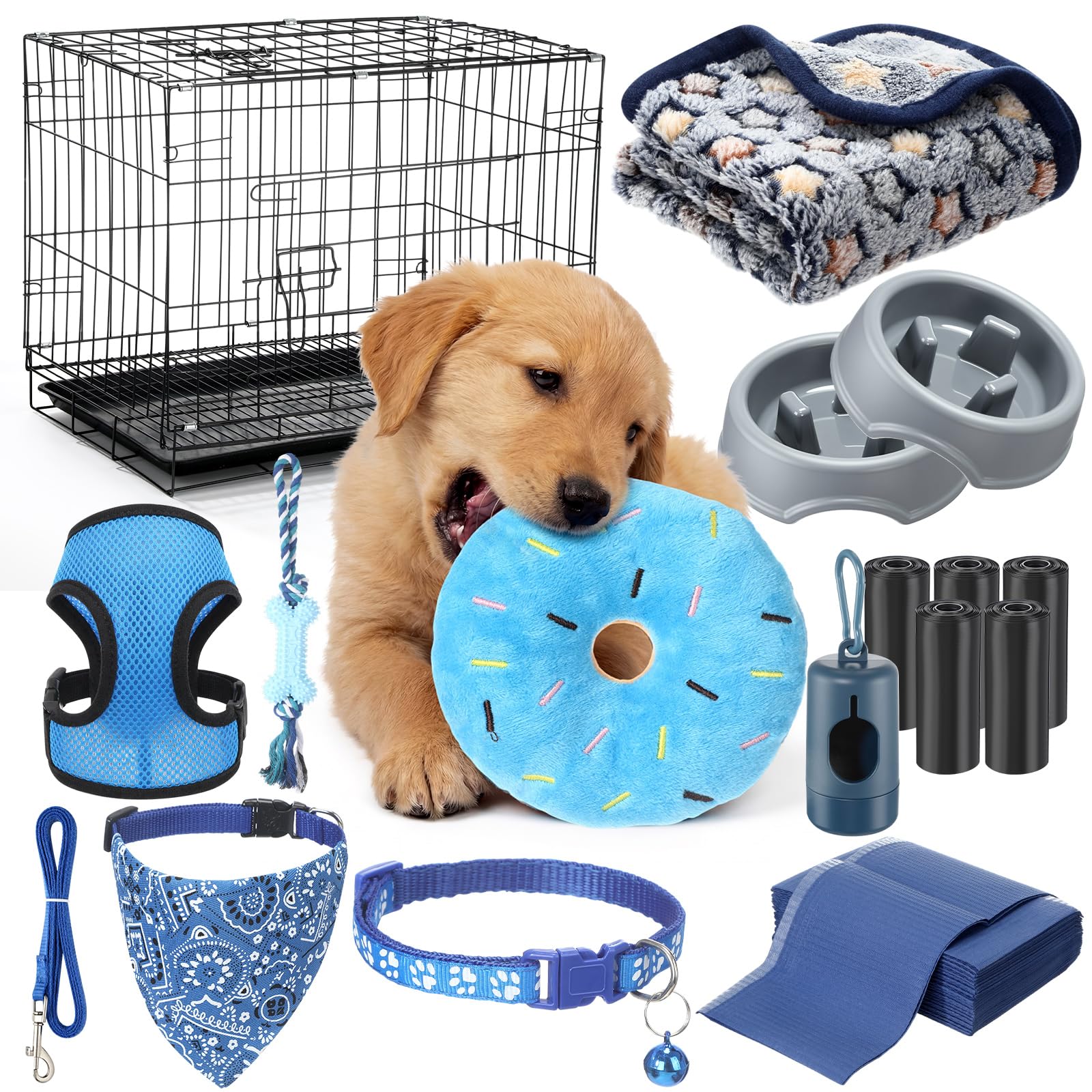 SmoothNovelty 35-Piece Puppy Starter Kit for Small Dogs