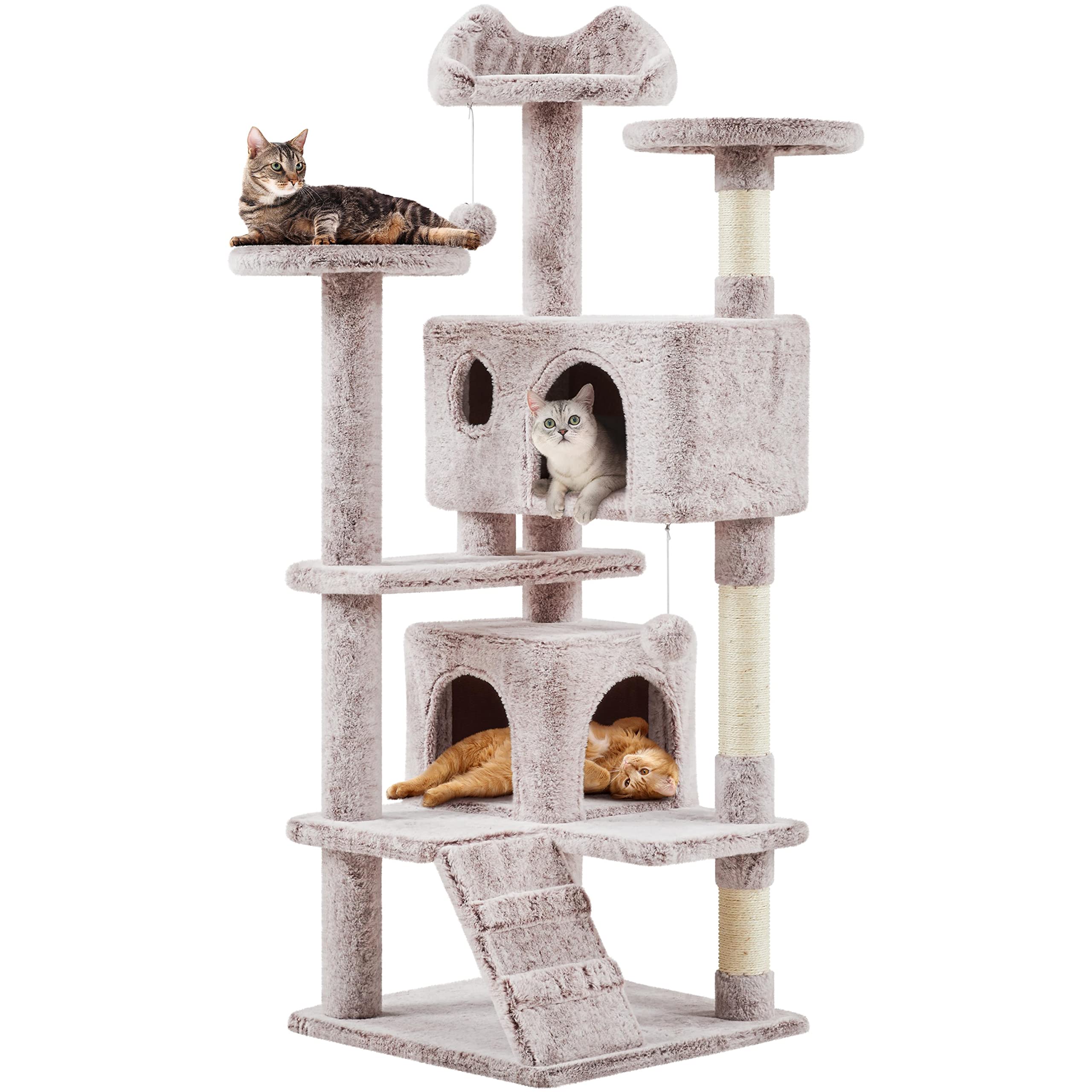 Yaheetech Cat Tree Tower with Condo & Scratching Post
