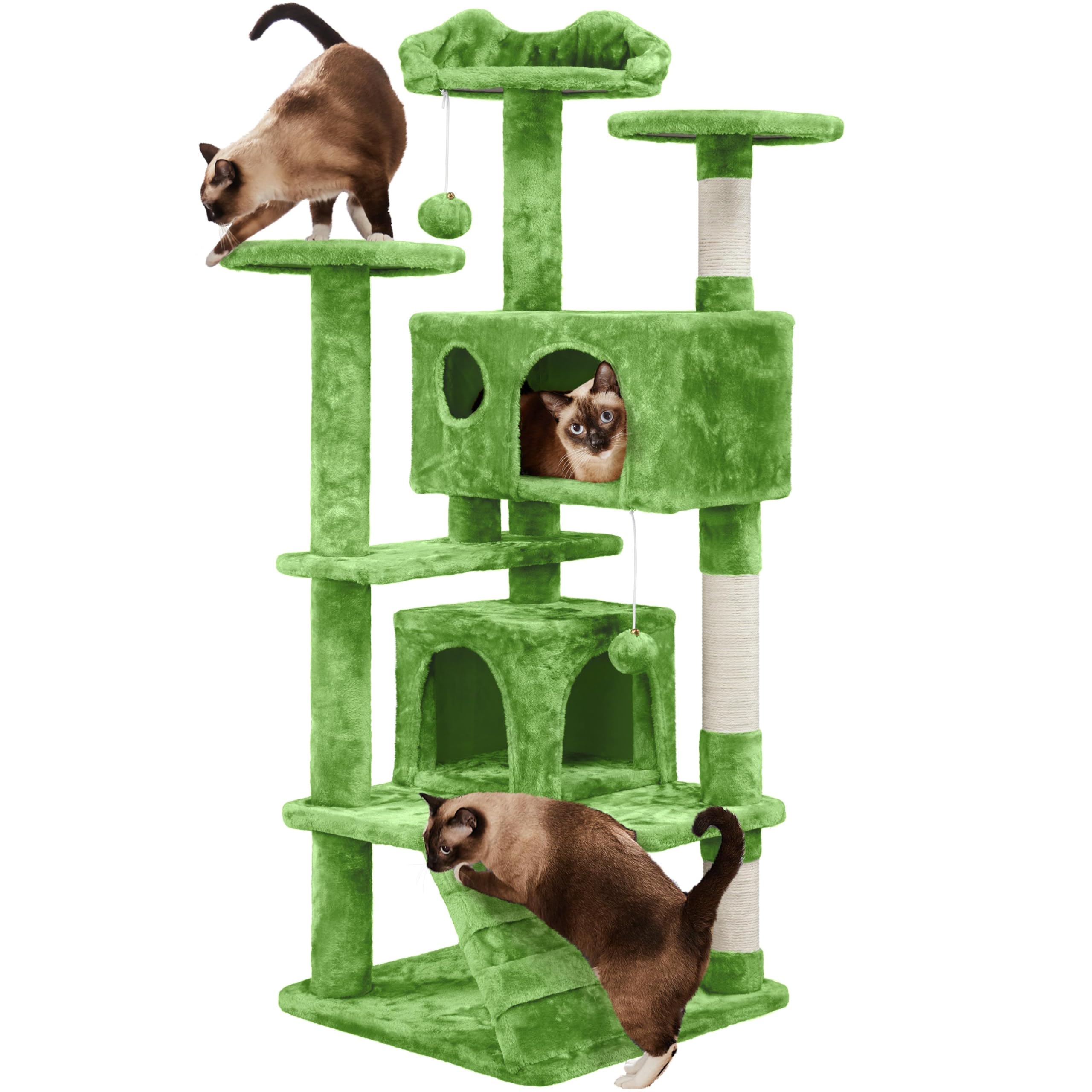 Yaheetech Cat Tree Tower with Condo & Scratching Post