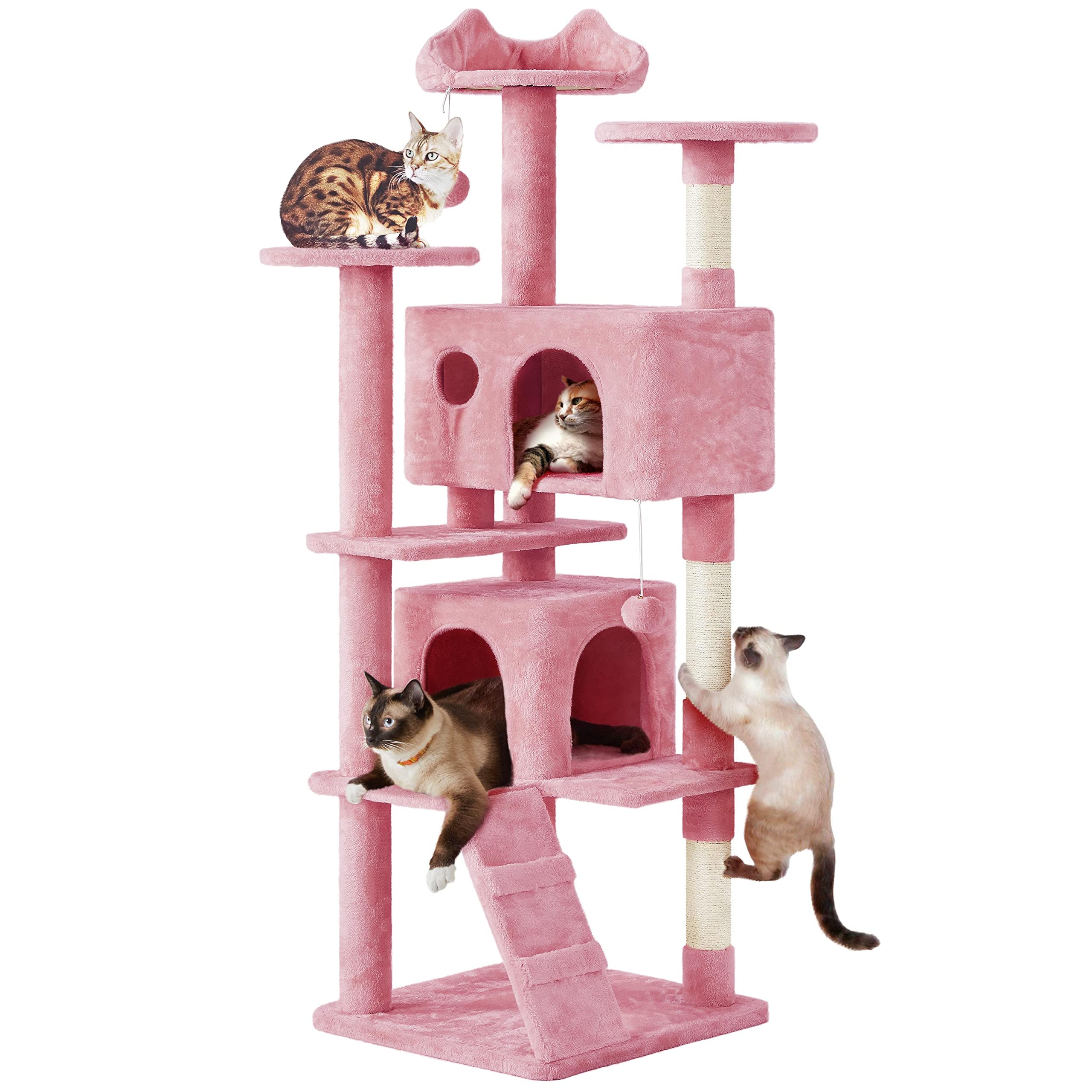 Yaheetech Cat Tree Tower with Condo & Scratching Post