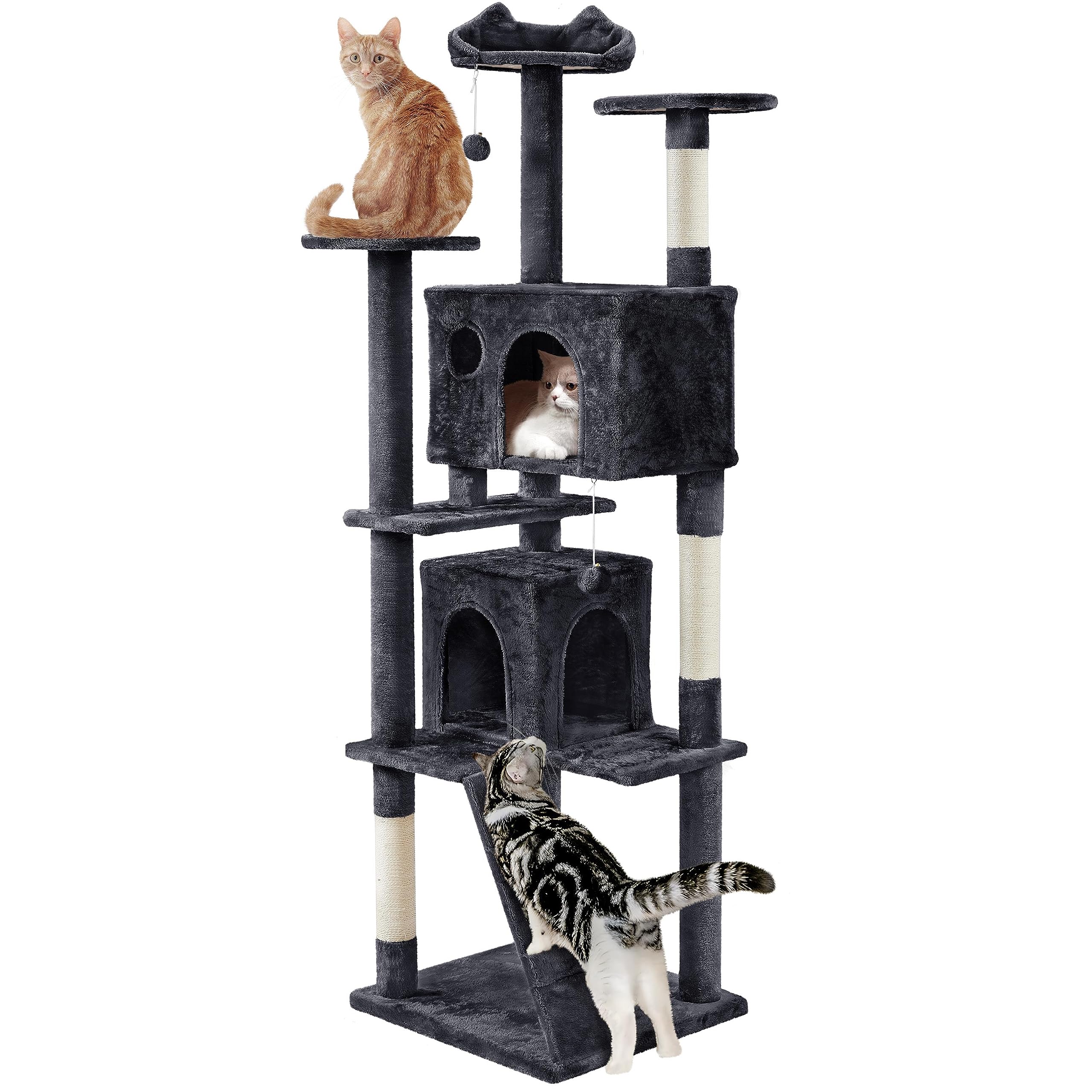 Yaheetech Cat Tree Tower with Condo & Scratching Post