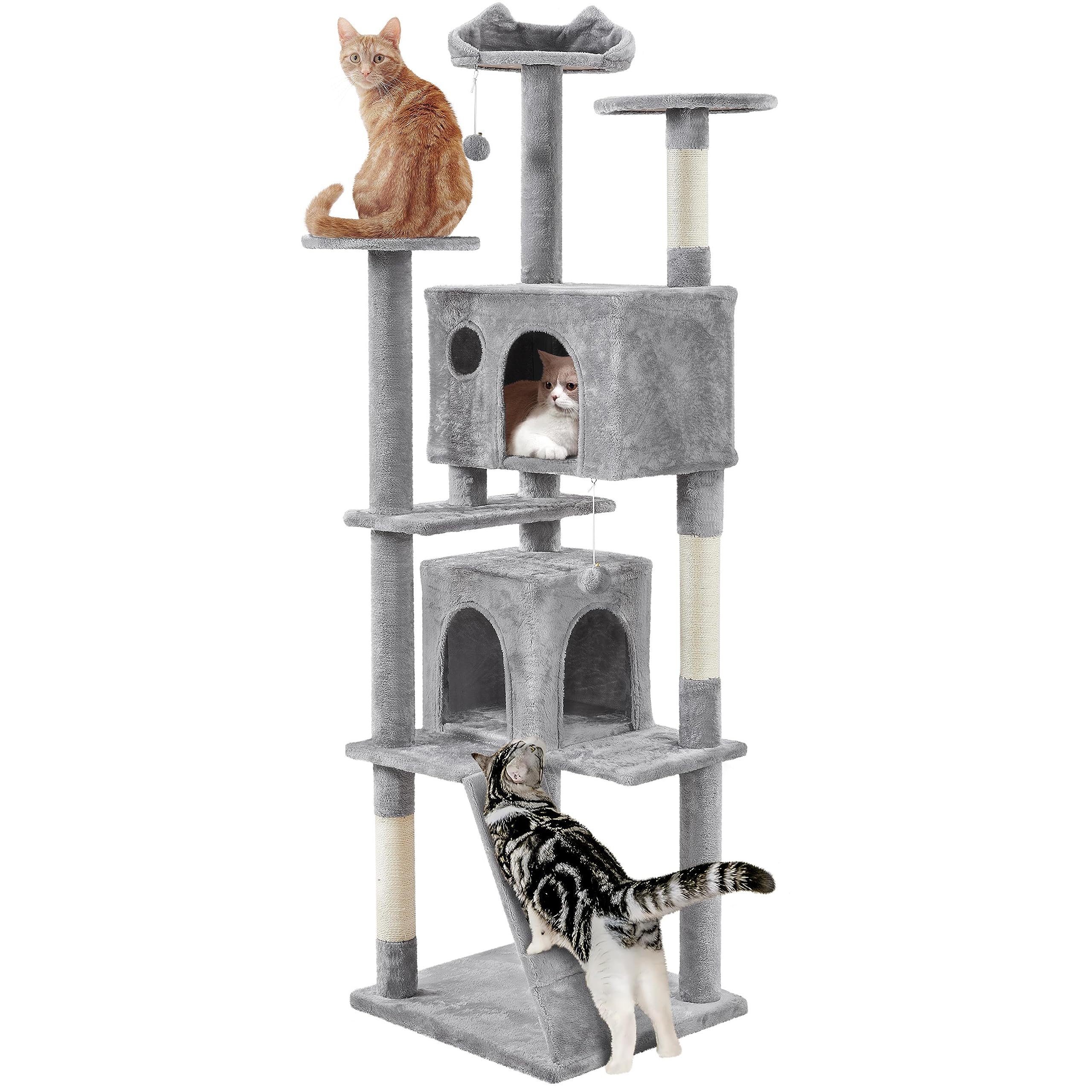 Yaheetech Cat Tree Tower with Condo & Scratching Post