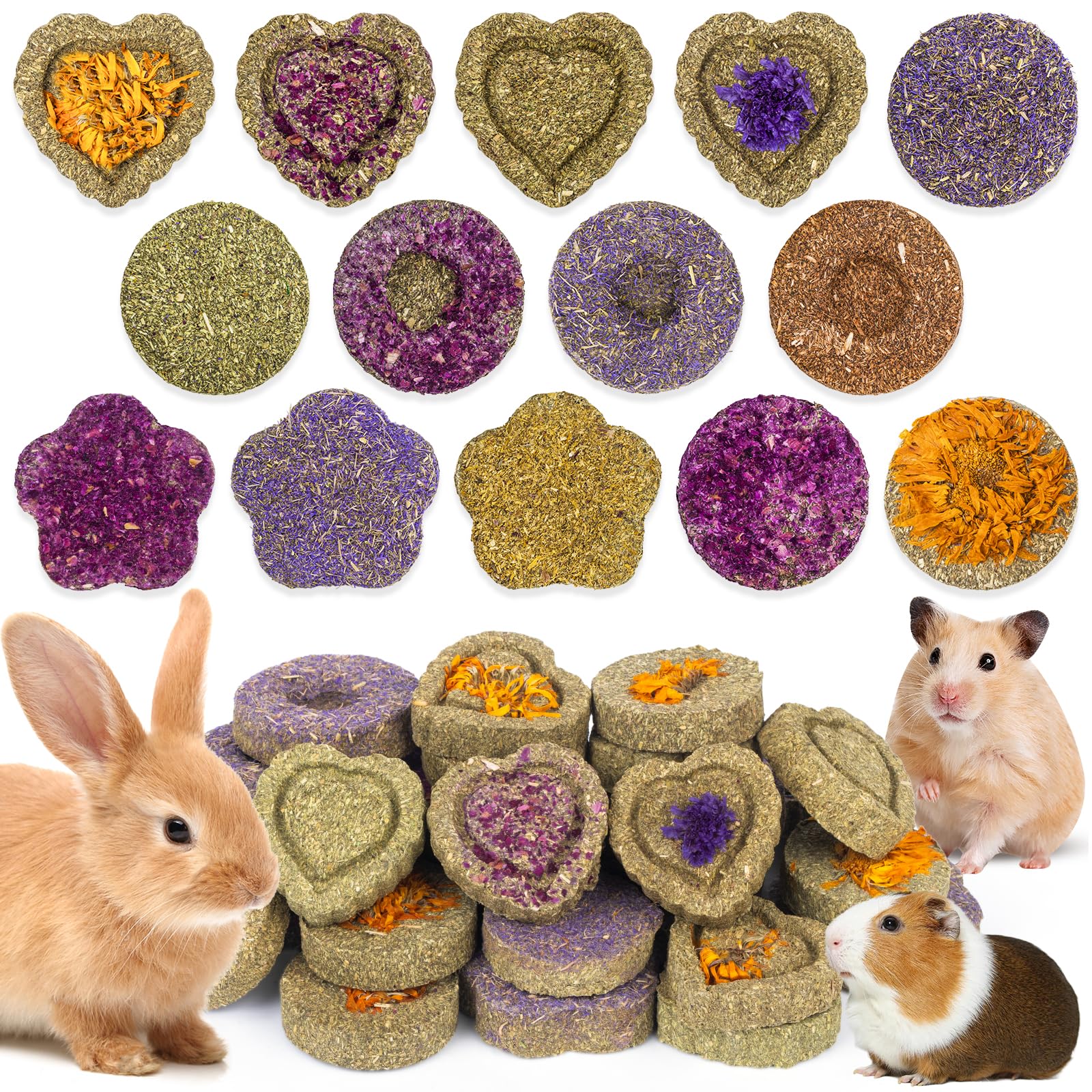 VESPRO Rabbit & Bunny Chew Toys for Small Pets